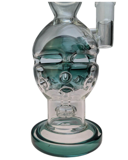 Zoomed Egg Dab Rig & Bong - Dark Green