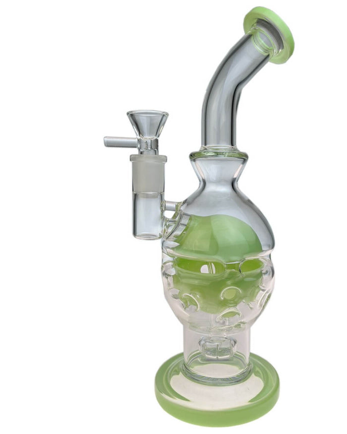 Egg Dab Rig & Bong with banger and bowl - Light Green