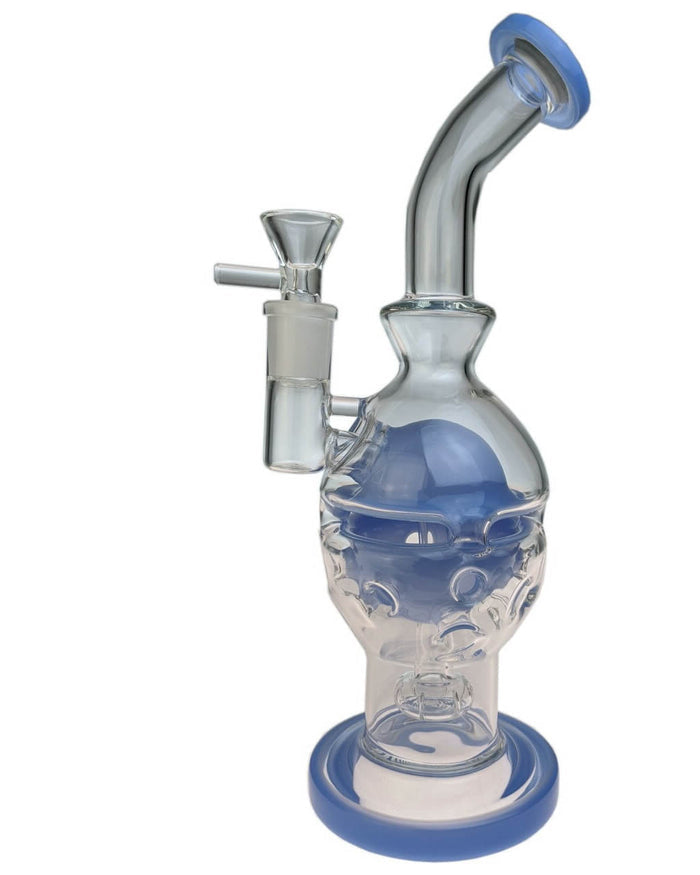 Egg Dab Rig & Bong with banger and bowl - Blue