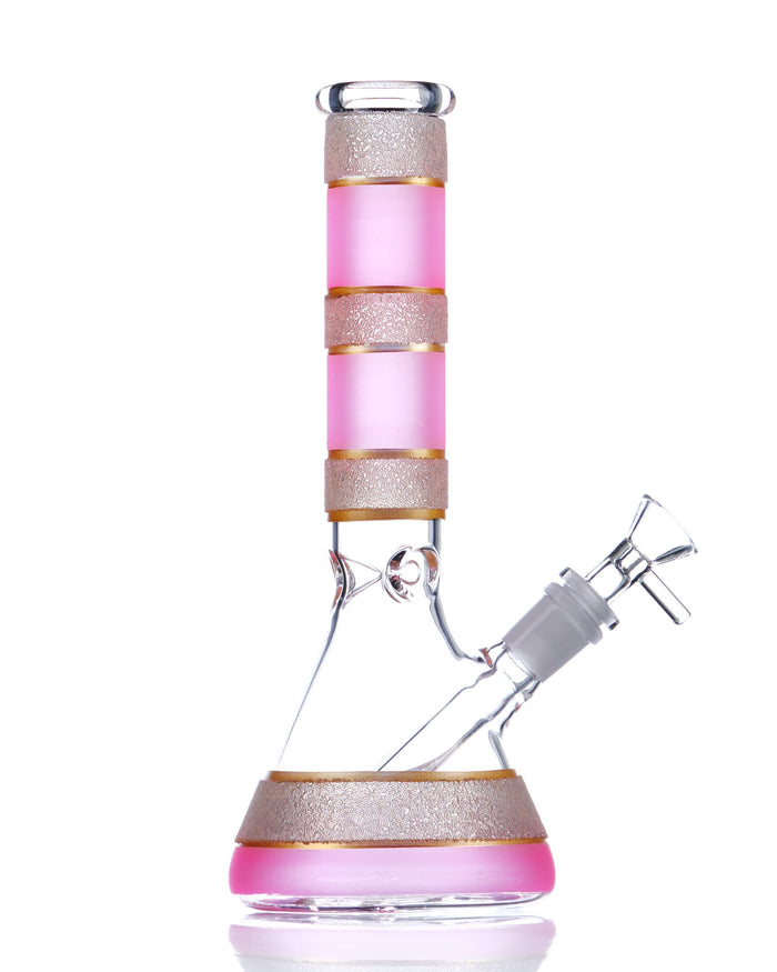 10'' Pink Ring Beaker Bong worldofbongs