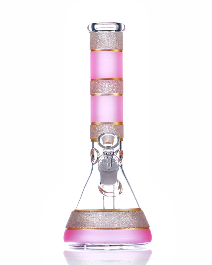10'' Pink Ring Beaker Bong worldofbongs