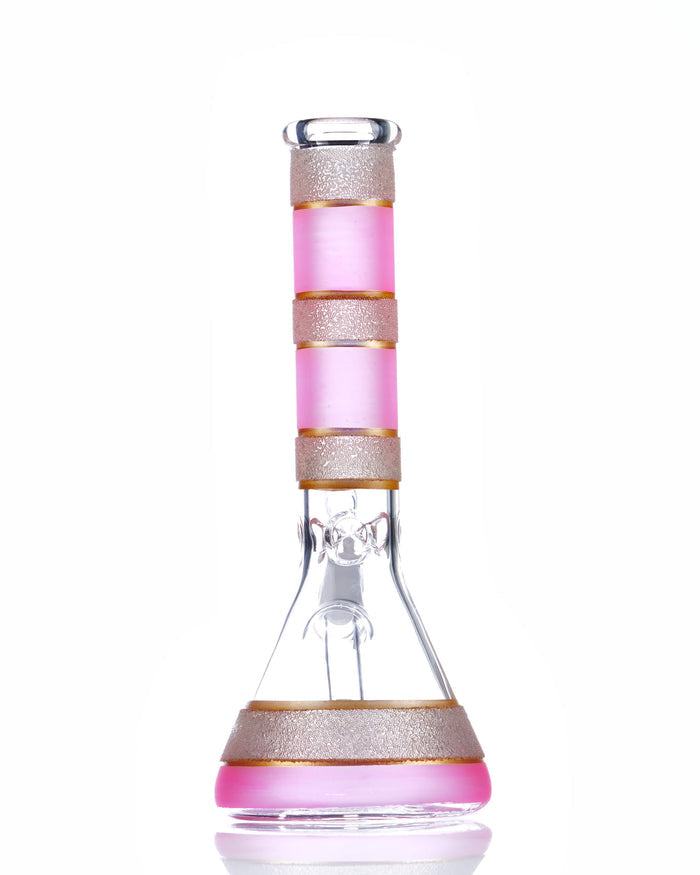 10'' Pink Ring Beaker Bong worldofbongs