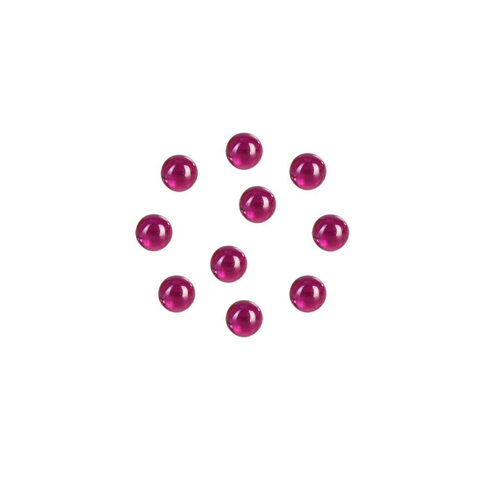 10pc Ruby Terp Pearls - 3mm