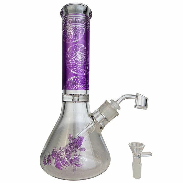 11'' Koi Beaker Bong w/ Bowl & Banger worldofbongs