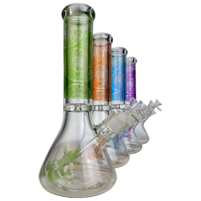 11'' Koi Beaker Bong w/ Bowl & Banger worldofbongs