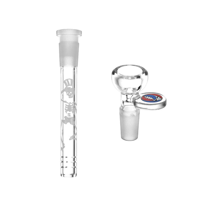 11.75" Grateful Dead Space Your Face Straight Tube Glass Bong
