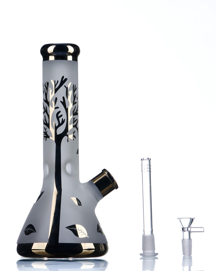12'' Frosted Tree Bong - Glow in the Dark