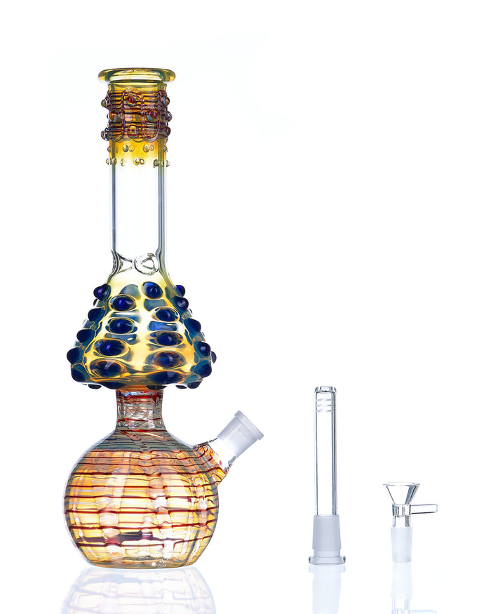 12'' Heady Shroom Work Big Rig Bong worldofbongs
