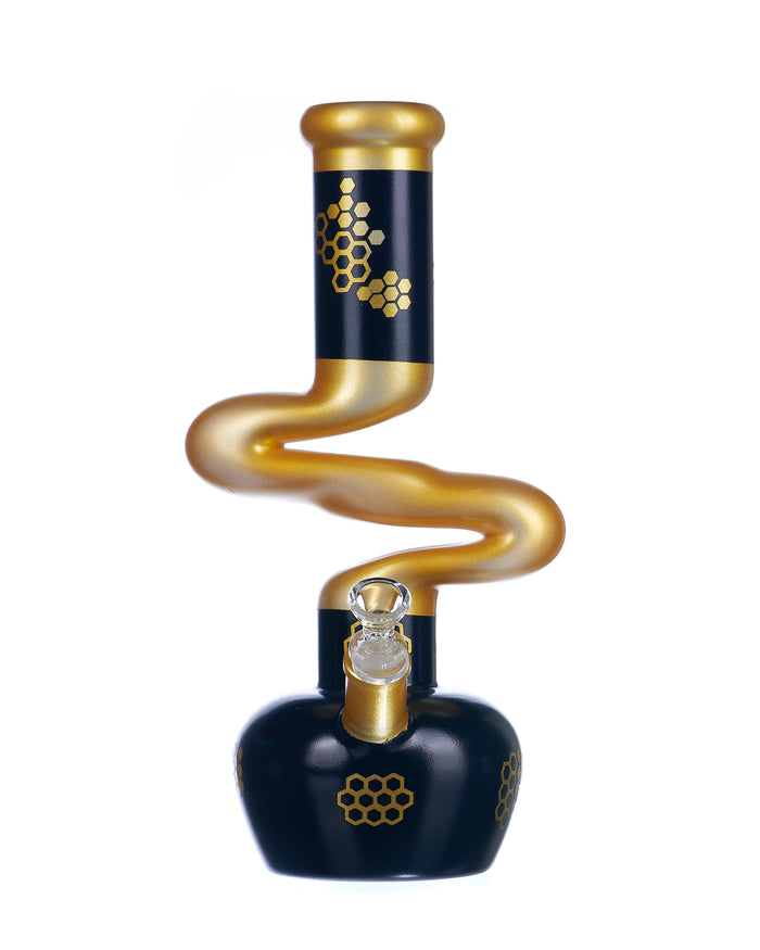 Zig Zag Bong Gold Honeycomb