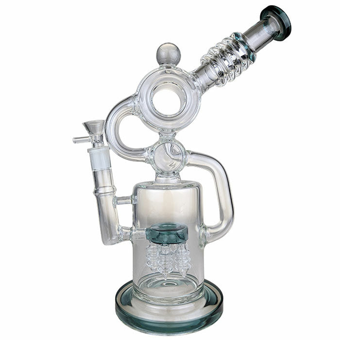 13” Space Rocket Recycler Multi Perc Water Pipe WorldofBongs