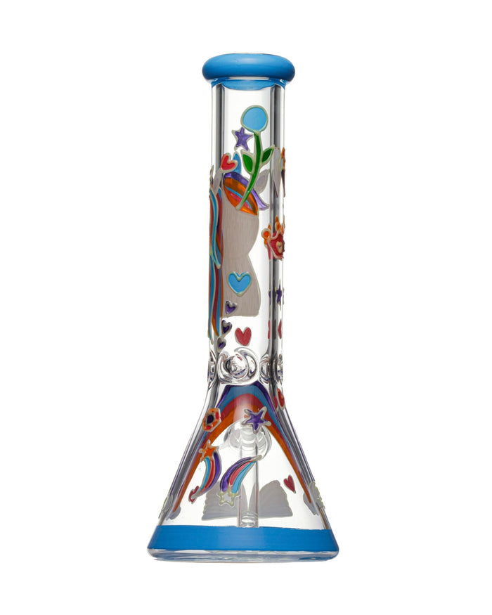 13.5” Glow in the Dark Unicorn Rainbow Bong WorldofBongs