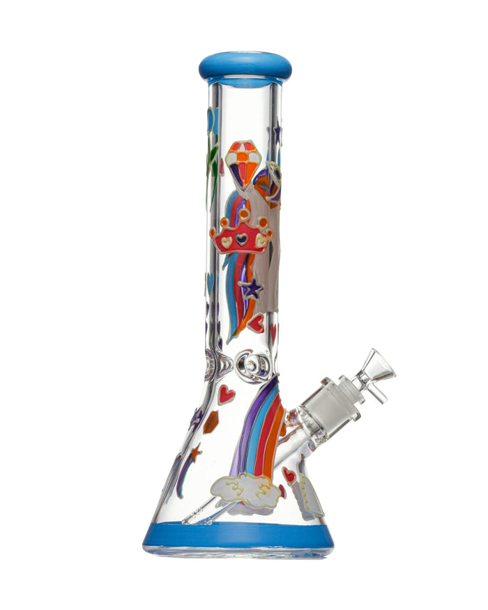13.5” Glow in the Dark Unicorn Rainbow Bong WorldofBongs