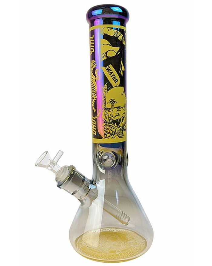 Bad Girl Beaker Bong - Comic Decal