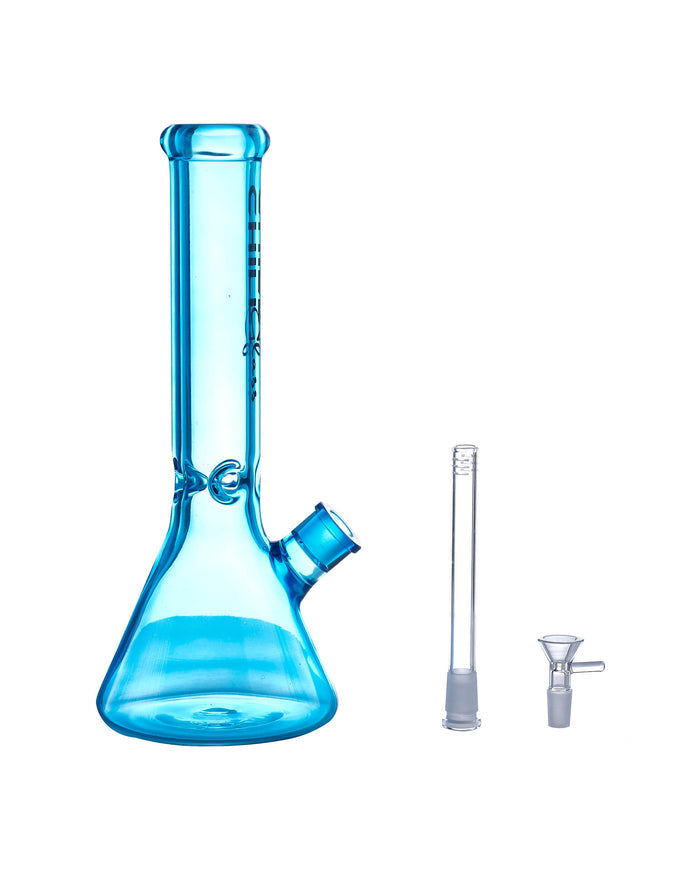 14'' Blue Beaker Bong - Chill Glass Chill Glass