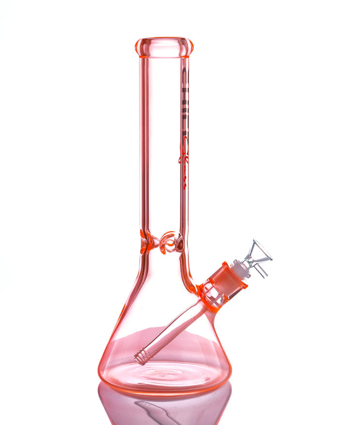 14'' UV Orange Beaker Bong - Chill Glass Chill Glass