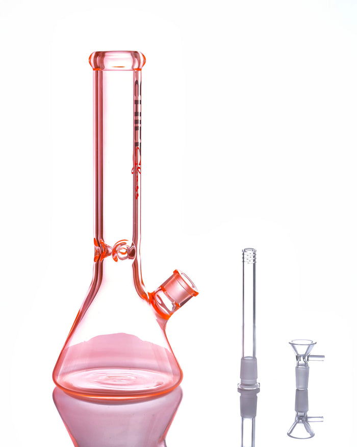 14'' UV Orange Beaker Bong - Chill Glass Chill Glass