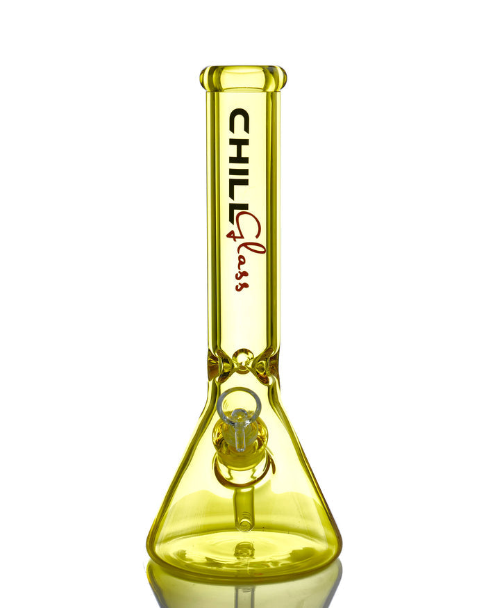 14'' Yellow Beaker Bong - Chill Glass Chill Glass