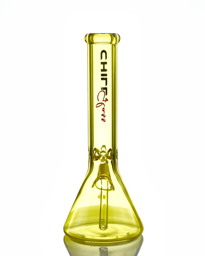 14'' Yellow Beaker Bong - Chill Glass Chill Glass