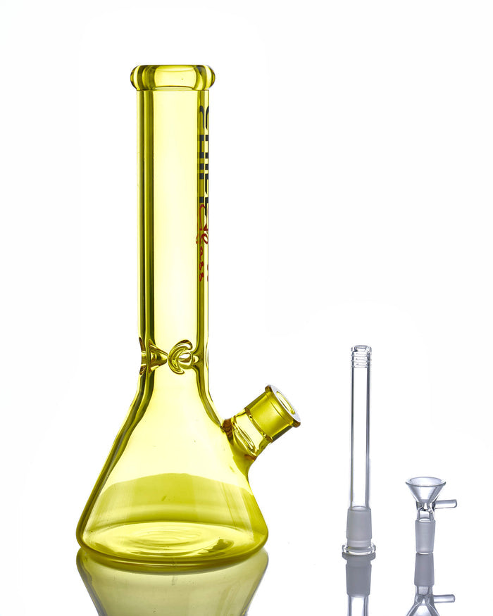 14'' Yellow Beaker Bong - Chill Glass Chill Glass