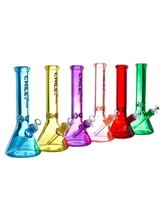 14'' Yellow Beaker Bong - Chill Glass Chill Glass