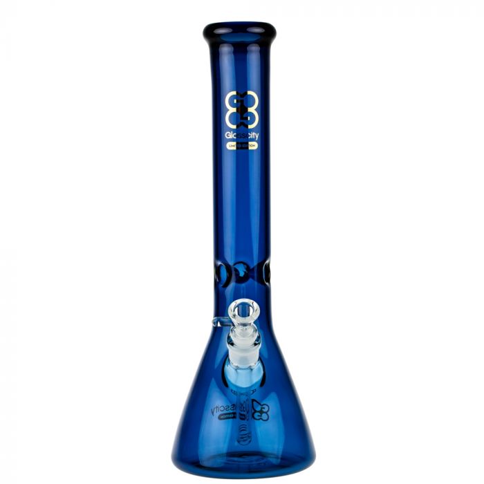 15” Limited Edition Beaker Ice Bong - Cobalt Blue