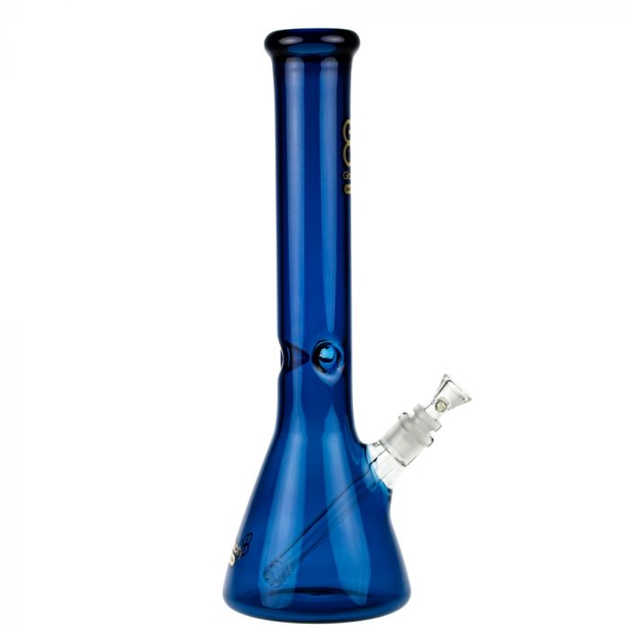 15” Limited Edition Beaker Ice Bong - Cobalt Blue
