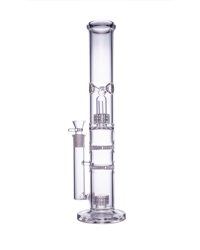 16” Tall Clear Honeycomb Bong