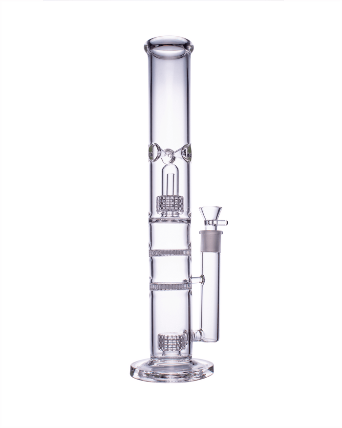 16” Tall Clear Honeycomb Bong