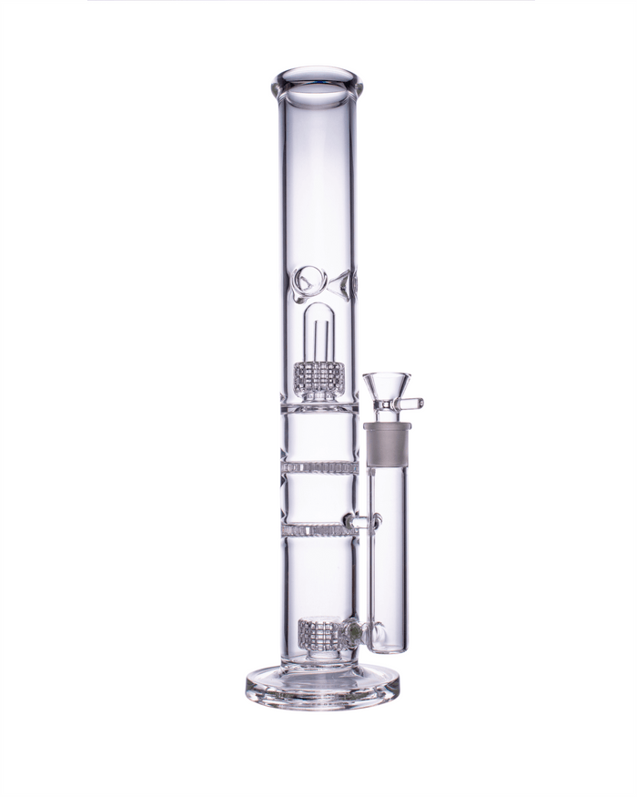 16” Tall Clear Honeycomb Bong