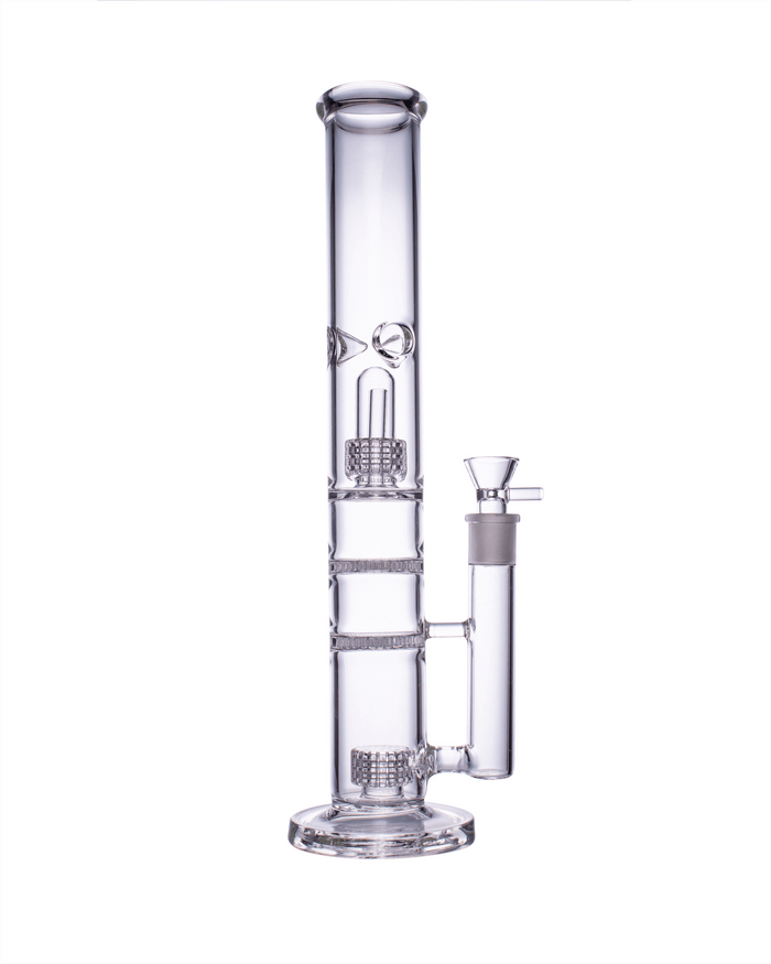 16” Tall Clear Honeycomb Bong