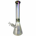 16” Thick iridescent Rainbow Beaker Style Bong WorldofBongs