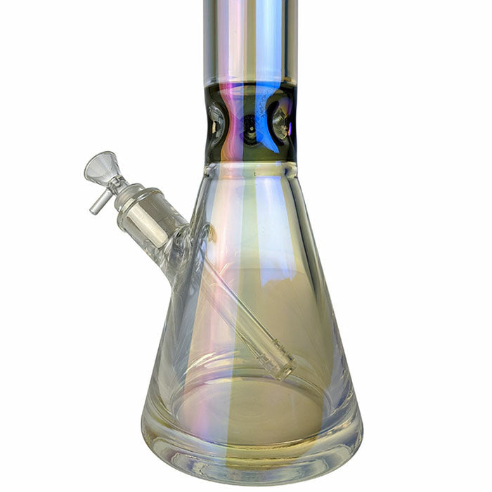 16” Thick iridescent Rainbow Beaker Style Bong WorldofBongs