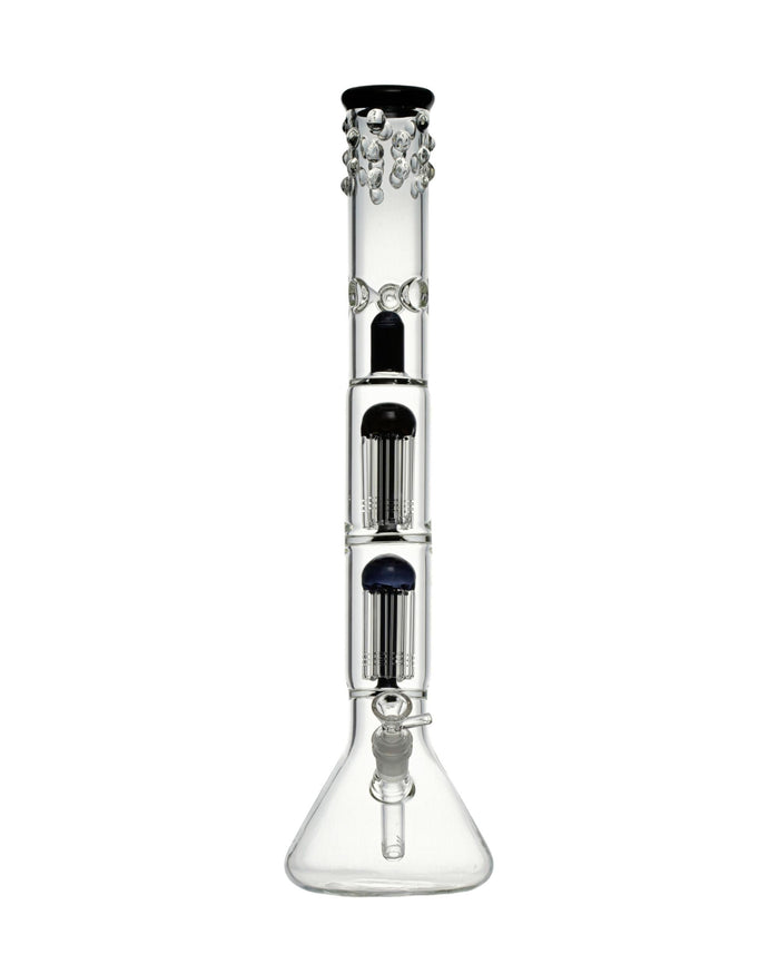 18” Double Tree Perc Spotted Bong WorldofBongs