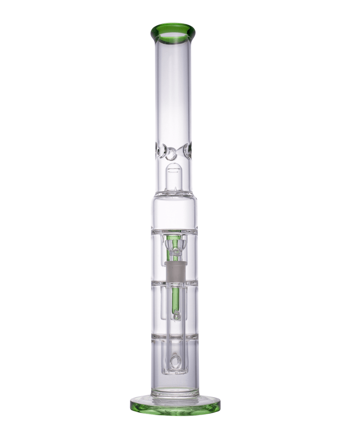 19” Huge Green Triple Perc Bong WorldofBongs