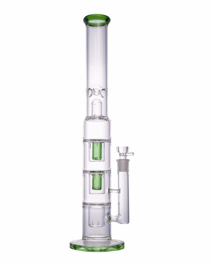 19” Huge Green Triple Perc Bong WorldofBongs