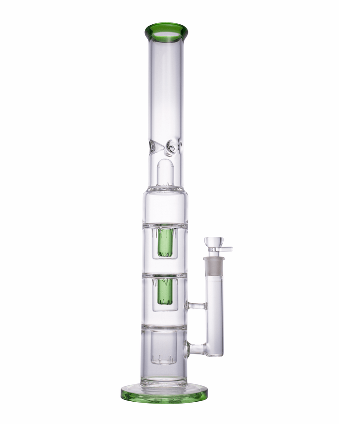 19” Huge Green Triple Perc Bong WorldofBongs
