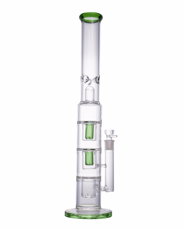 19” Huge Green Triple Perc Bong WorldofBongs