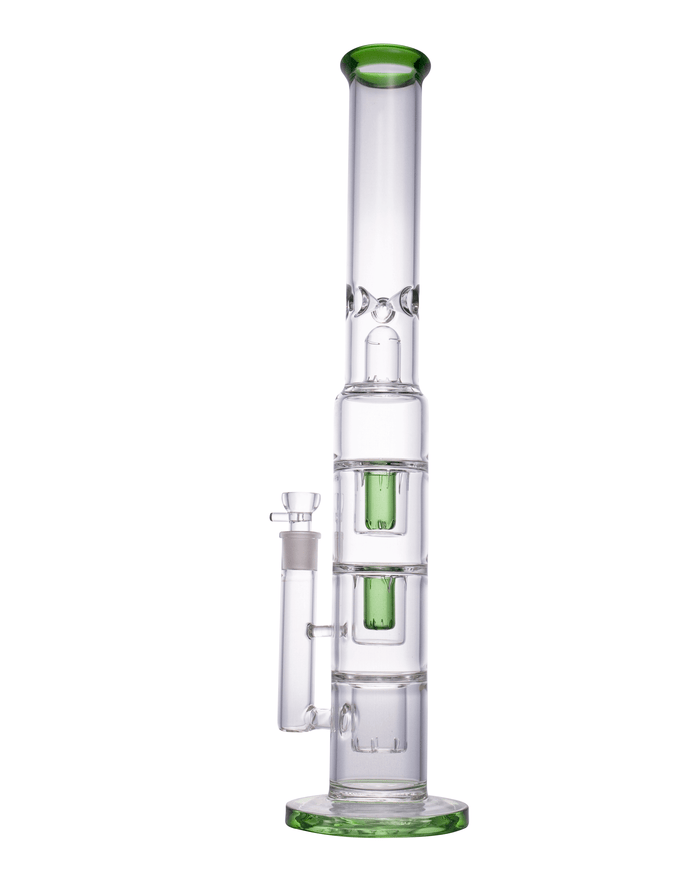 19” Huge Green Triple Perc Bong WorldofBongs
