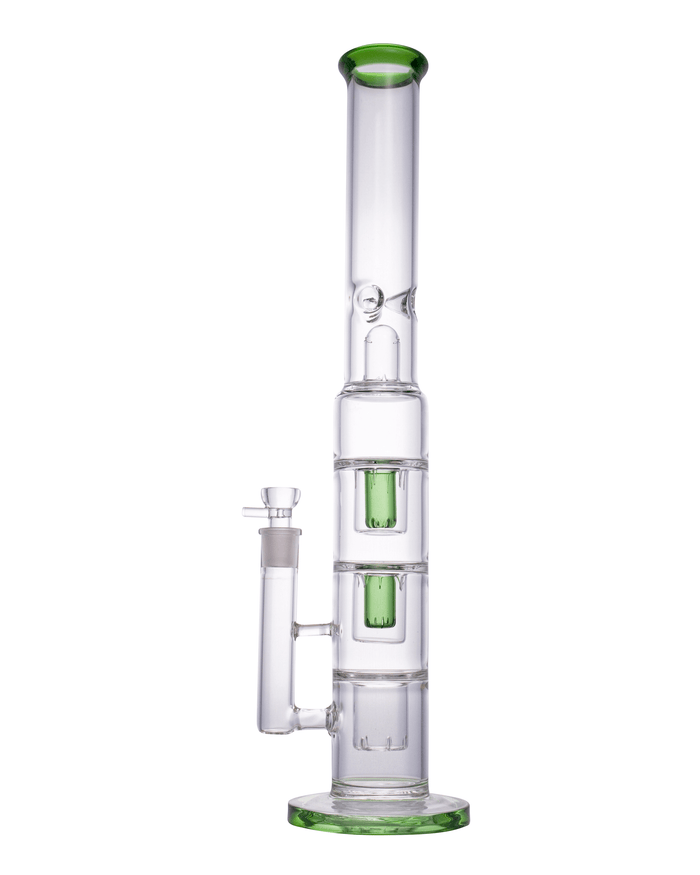 19” Huge Green Triple Perc Bong WorldofBongs