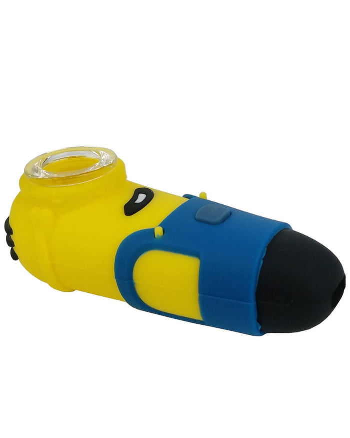 4'' Yellow guy Silicone Pipe WorldofBongs