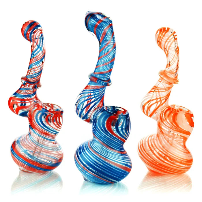 5" RANDOMIZED Bubbler Hand Pipe WorldofBongs