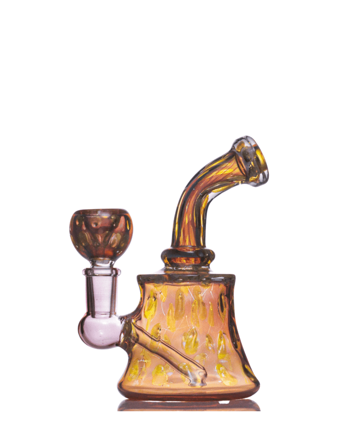 5.5'' Gold Mini Bong Rig WorldofBongs
