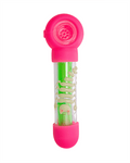 5.5'' Pink Silicone & Acrylic Scorpion Spoon Pipe - Glows in the Dark