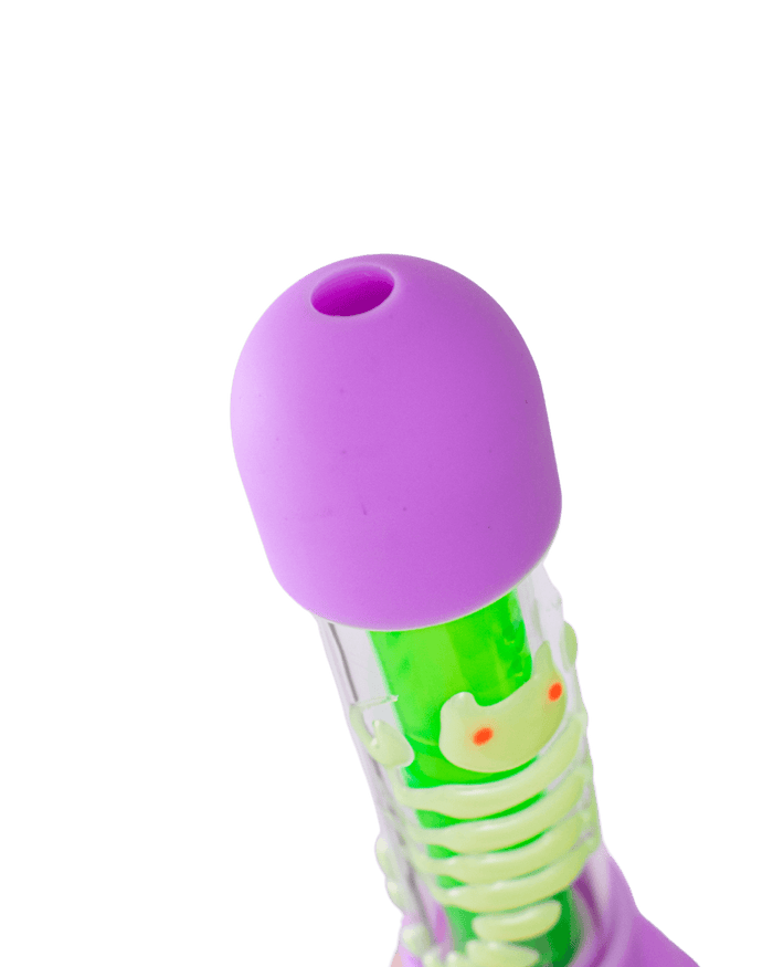 5.5'' Silicone & Acrylic Scorpion Spoon Pipe - Glows in the Dark WorldofBongs