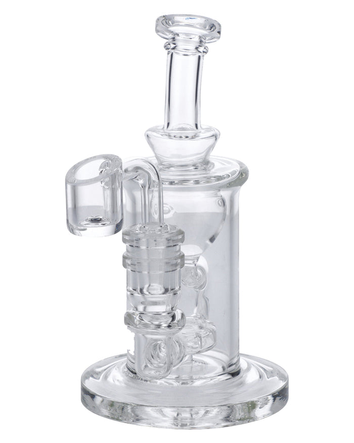 6” Dab Rig Inline Perc Funnel Recycle Valiant