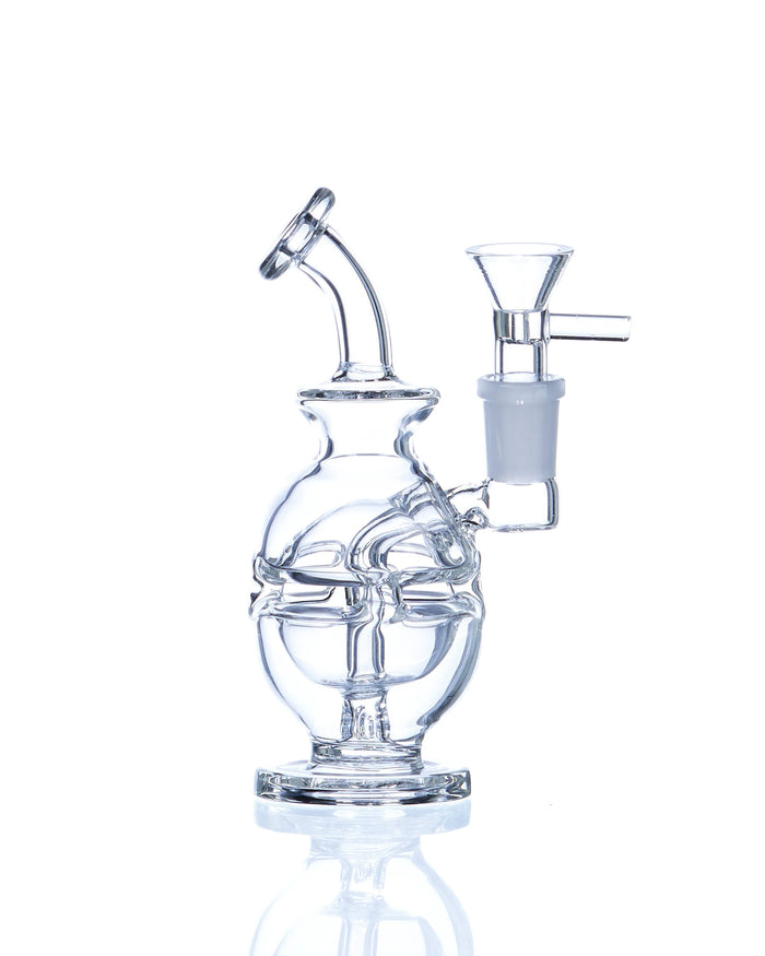 6'' Egg Mini Rig Bong w/ Banger WorldofBongs