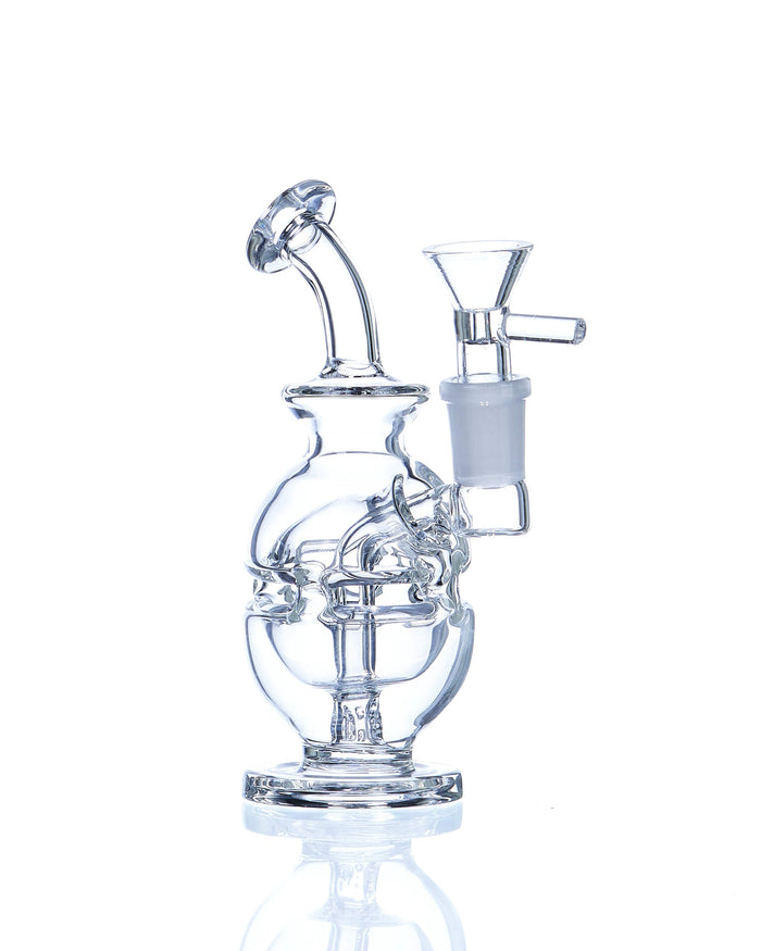 6'' Egg Mini Rig Bong w/ Banger WorldofBongs