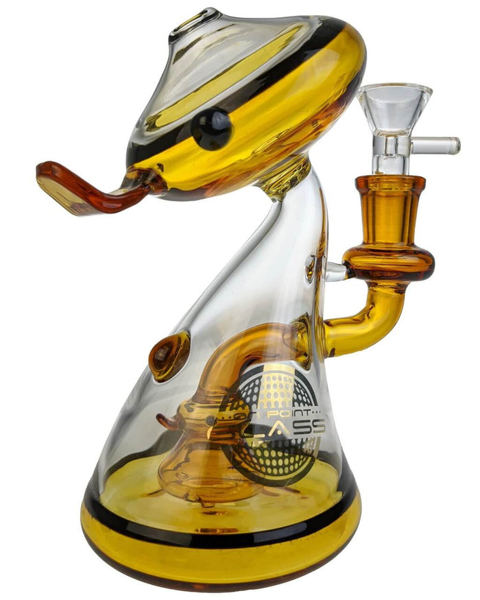 6'' Quack Bong Rig w/ Banger On Point Glass