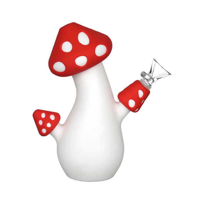 6.5” Amanita Mushroom Silicone Water Pipe