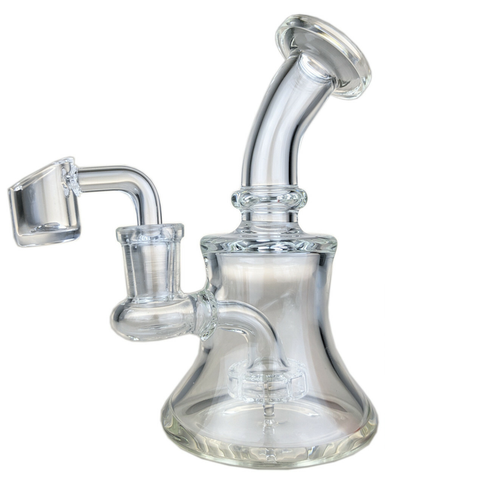 7" Bent Neck Showerhead Thick Rig WorldofBongs